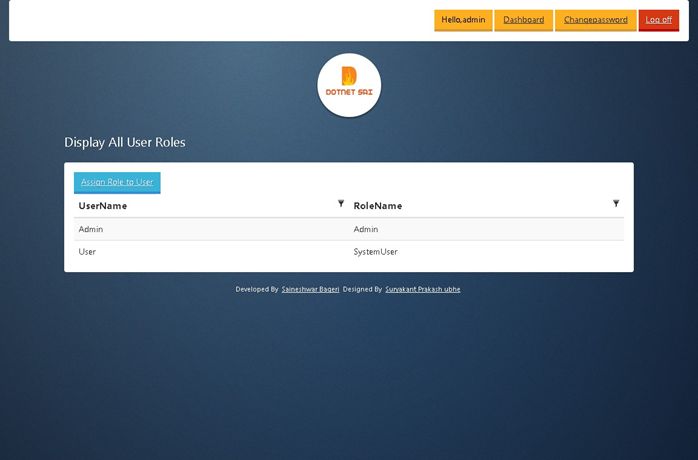 Display All SystemUser Assign Roles